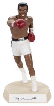 Muhammad Ali Signed Salvino Statue With White Shorts (LE 2194/3500) (Beckett)